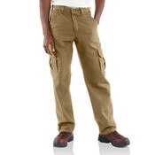 Carhartt Flame Resistant Canvas Cargo Pant in Khaki